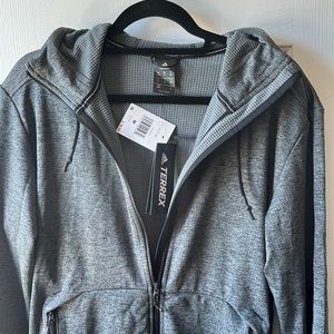 Men’s Adidas Grey Terrex Zip Up Jacket • Size M
